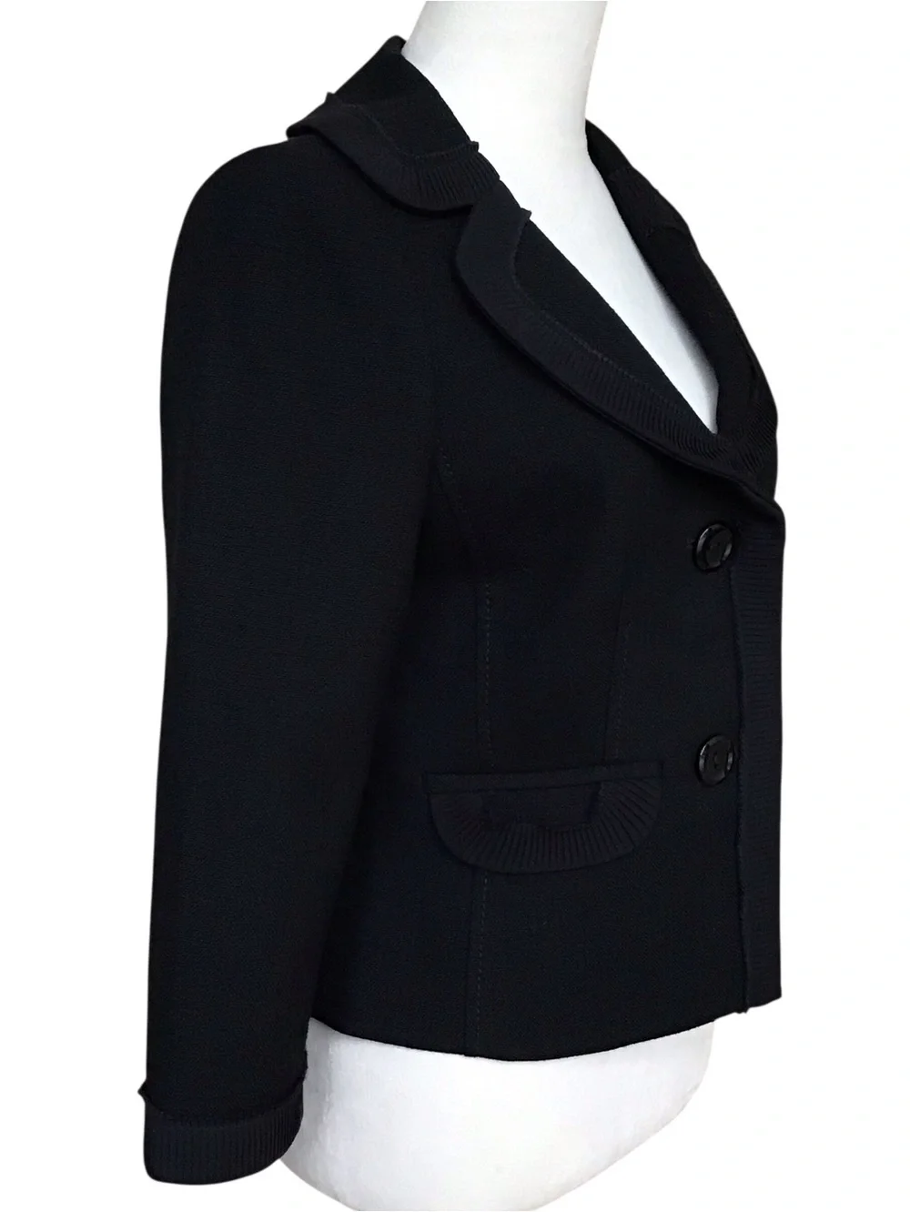 Ann Taylor Black Virgin Wool Blazer